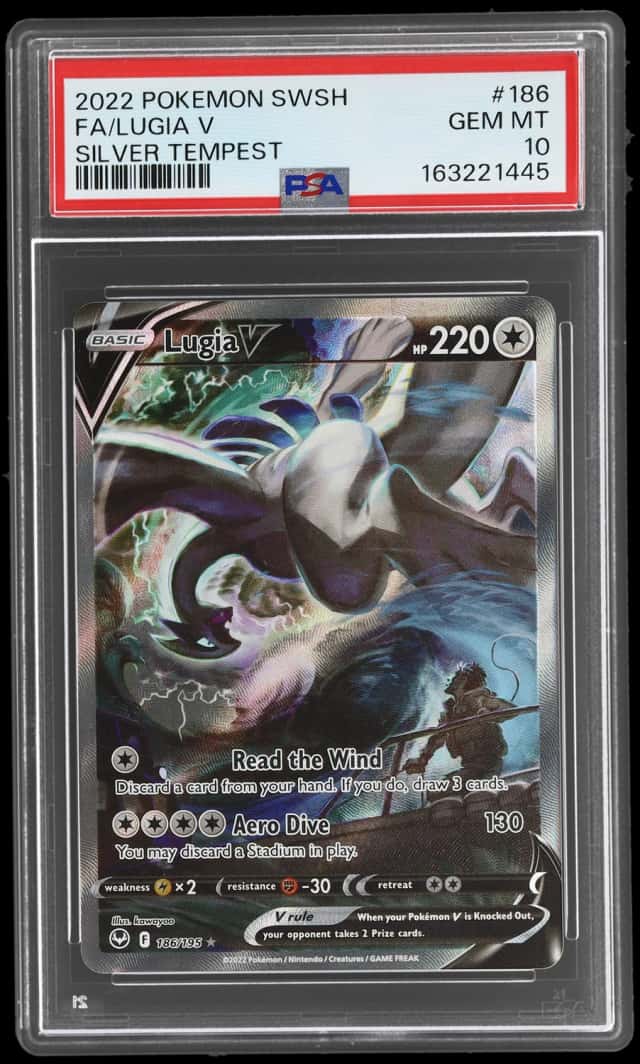 2022 Pokemon Sword and Shield Silver Tempest Lugia V #186