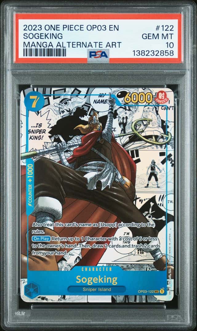 2023 One Piece Pillars of Strength Manga Alternate Art Sogeking #OP03-122