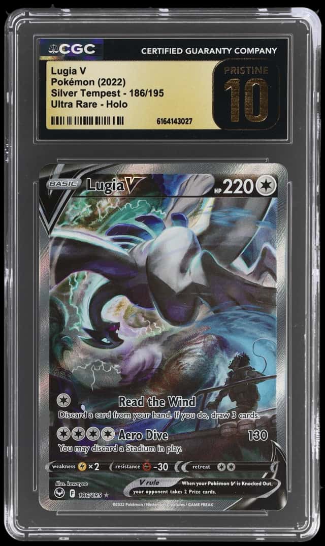2022 Pokemon Sword and Shield Silver Tempest Lugia V #186