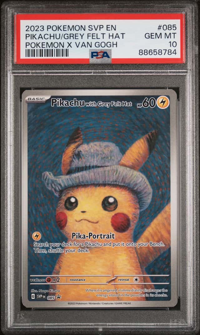 Pikachu/Grey Felt Hat