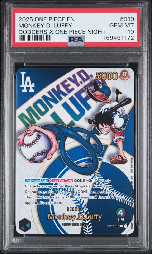 2025 One Piece Promo Dodgers X One Piece Night Monkey D. Luffy #EB02010