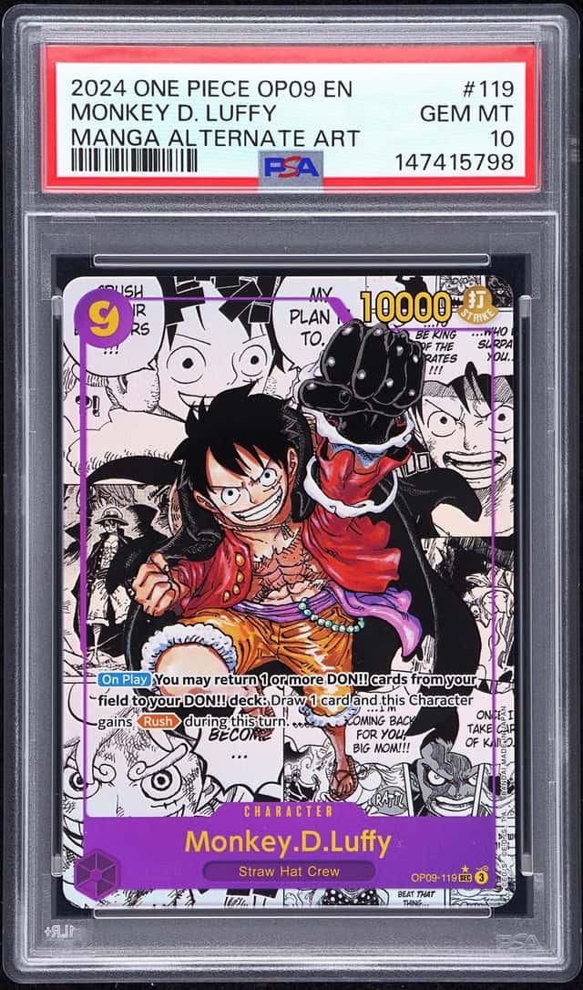 2024 One Piece Emperors In the New World Manga Alternate Art Monkey D. Luffy #OP09119