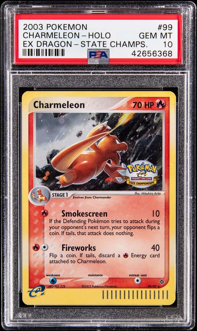 2003 Pokemon EX Dragon State Championships Holo #99 Charmeleon - PSA GEM MT 10