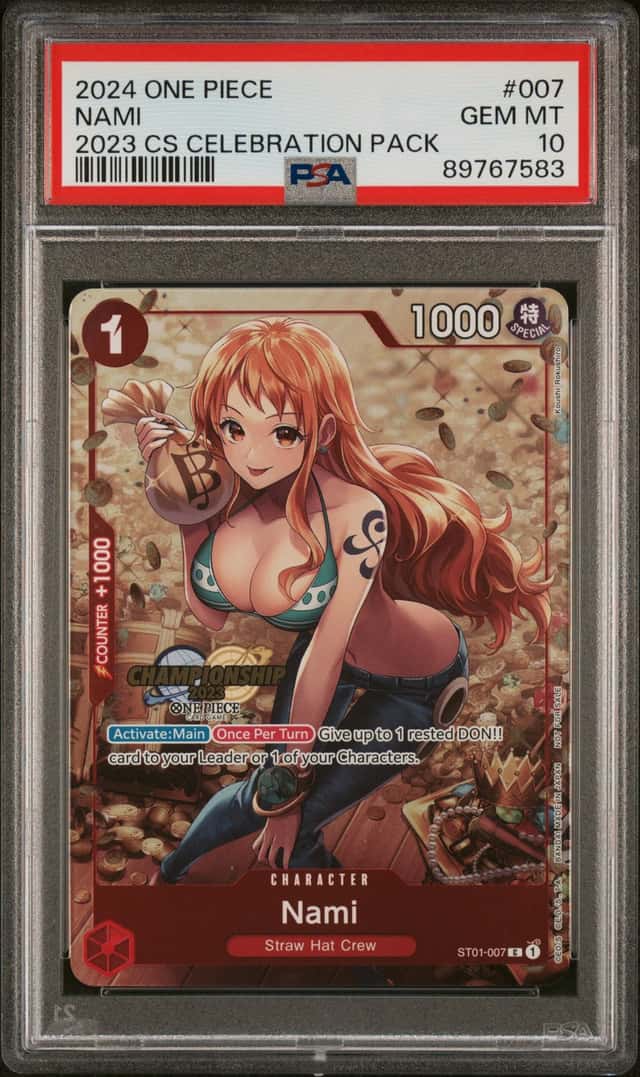 2024 One Piece Promo 2023 Championship Celebration Pack Nami #ST01-007