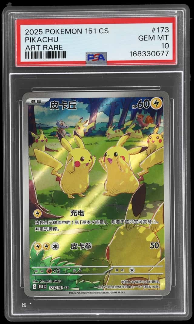 2025 Pokemon Scarlet and Violet Collect 151 Simplified Chinese Art Rare Pikachu #173