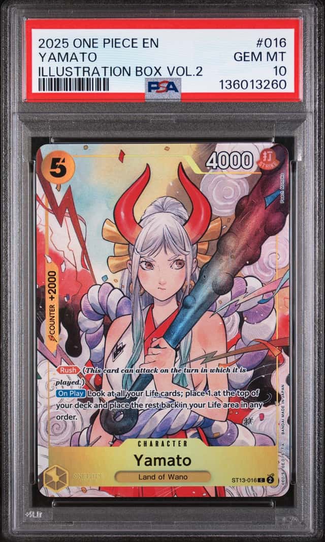 2025 One Piece Illustration Box Vol.2 Yamato #ST13-016 PSA 10 GEM MINT (60)