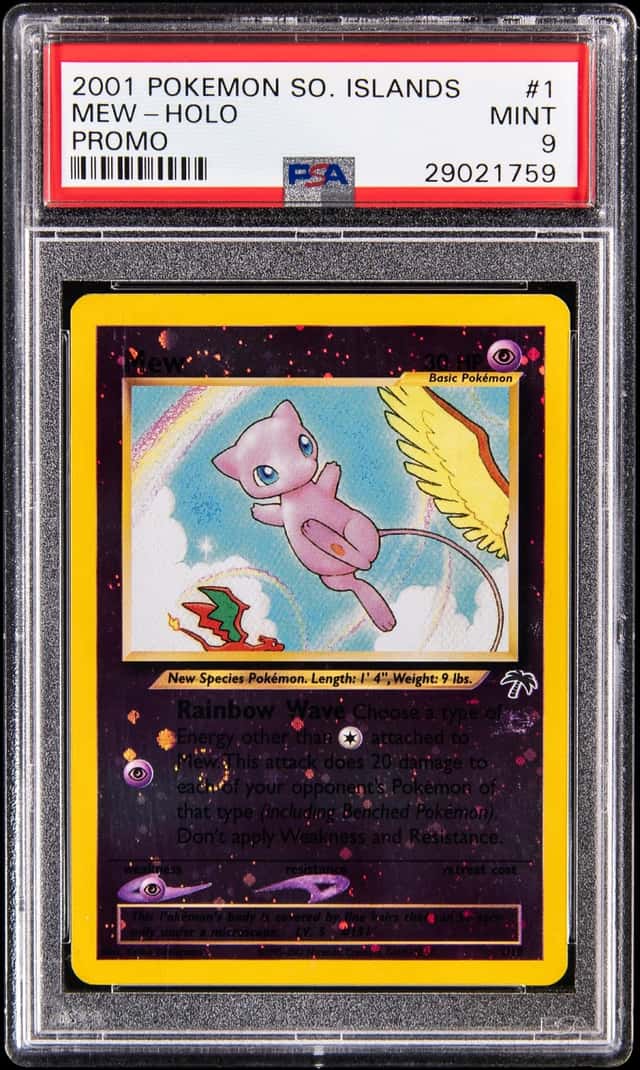 2001 Pokemon Southern Islands Promo Holo #1 Mew - PSA MINT 9
