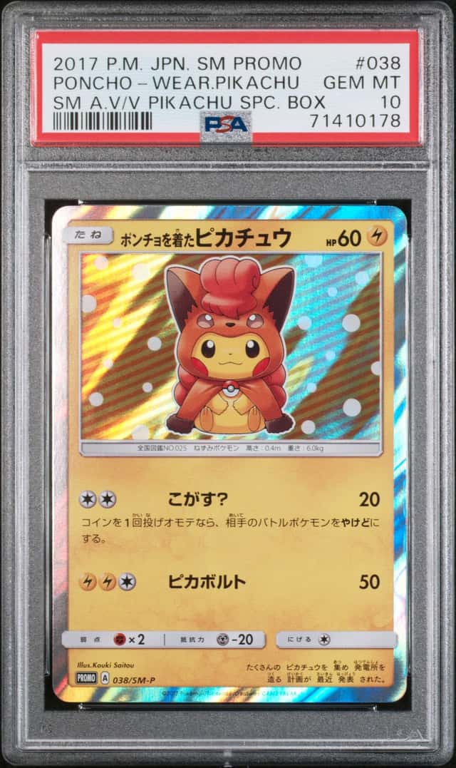Poncho-wearing Pikachu