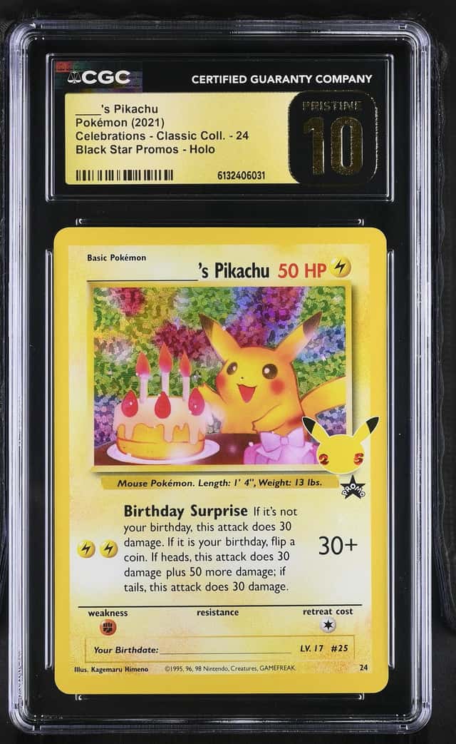 _____'s Pikachu STAMP [25th Anniversary] TEXTURED CONFETTI HOLO