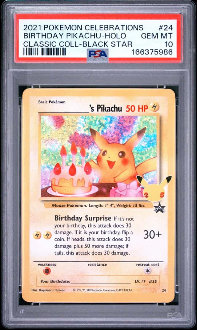 _____'s Pikachu STAMP [25th Anniversary] TEXTURED CONFETTI HOLO