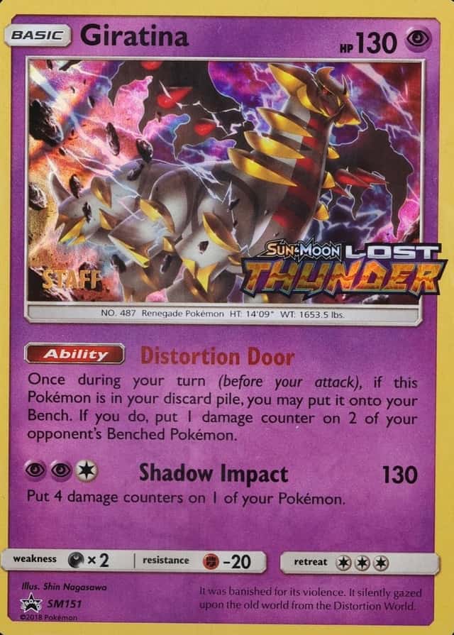 Holo · Prerelease · Lost Staff Thunder