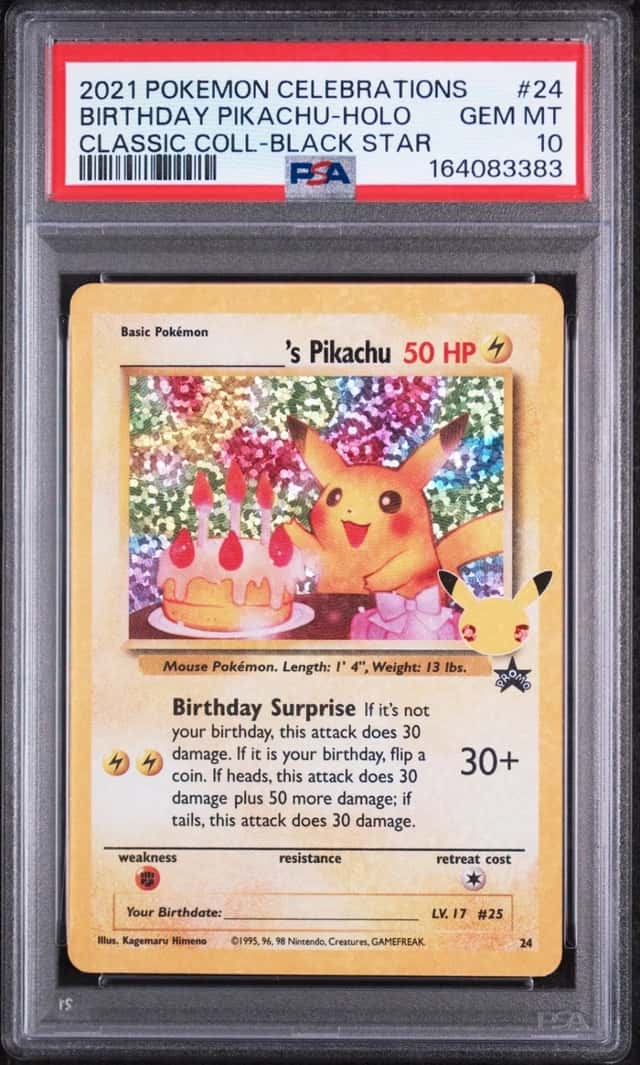 _____'s Pikachu STAMP [25th Anniversary] TEXTURED CONFETTI HOLO