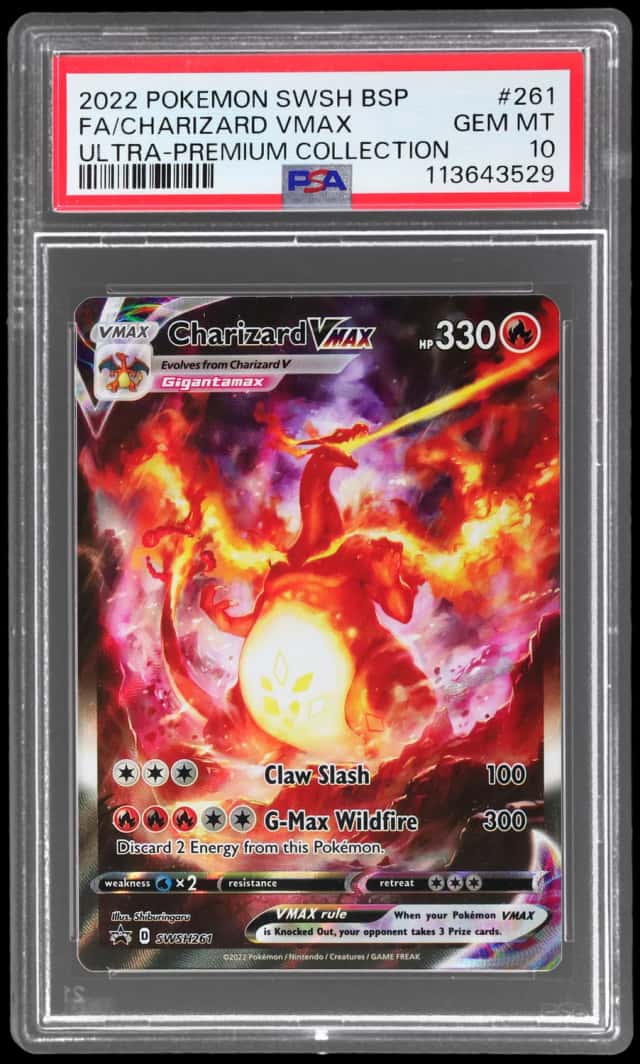 2022 Pokemon Sword and Shield Black Star Promo Ultra Premium Collection Charizard Vmax #SWSH261
