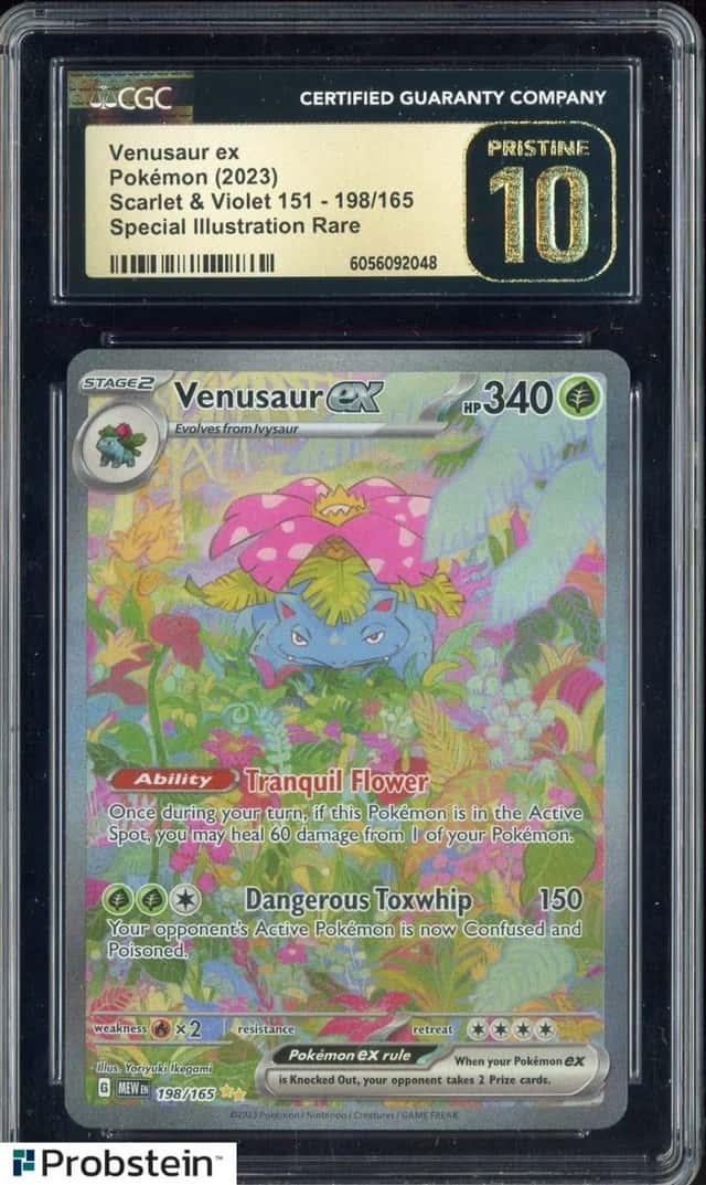 2023 Pokemon Scarlet & Violet 151 #198/165 Venusaur Holo CGC 10 PRISTINE