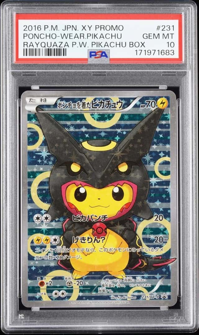 Poncho-wearing Pikachu