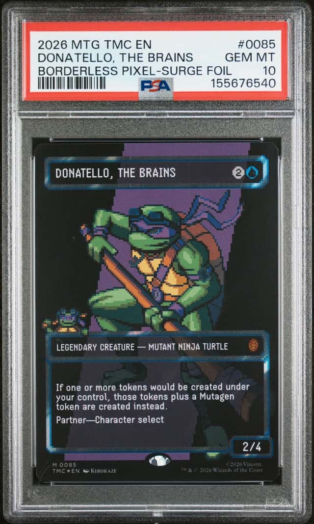 PSA 10 2026 MTG Donatello, the Brains Commander TMNT #0085 Borderless Foil
