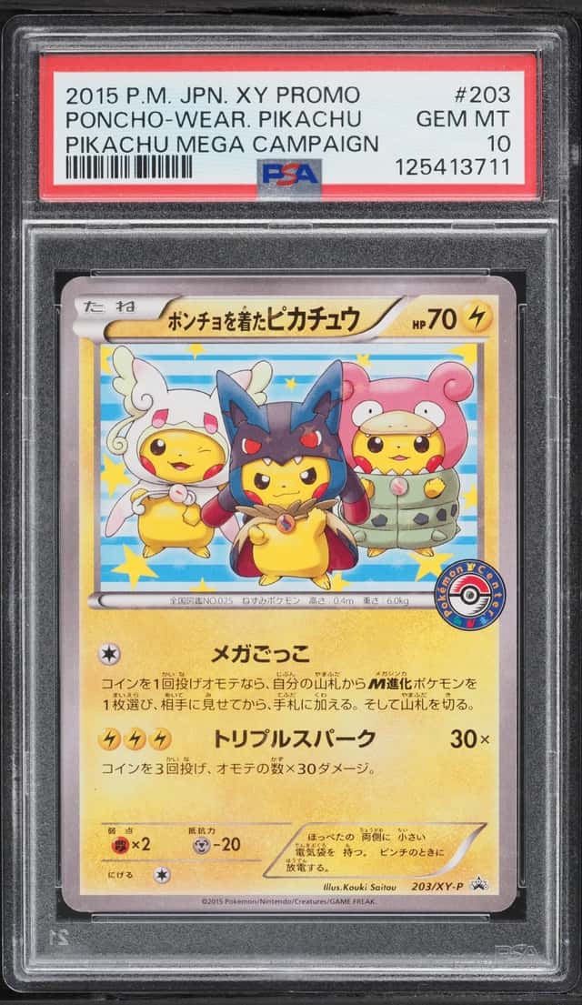 Poncho-Wear Pikachu