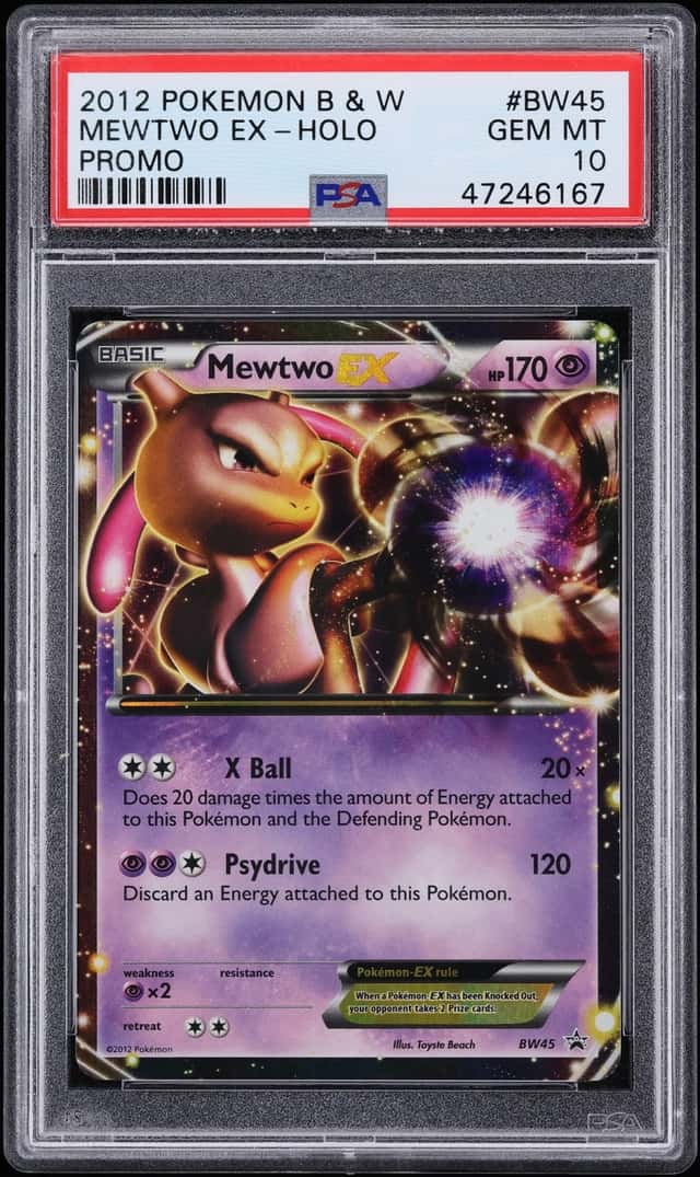 2012 Pokemon Black & White Promo Mewtwo Ex #BW45 PSA 10 GEM MINT