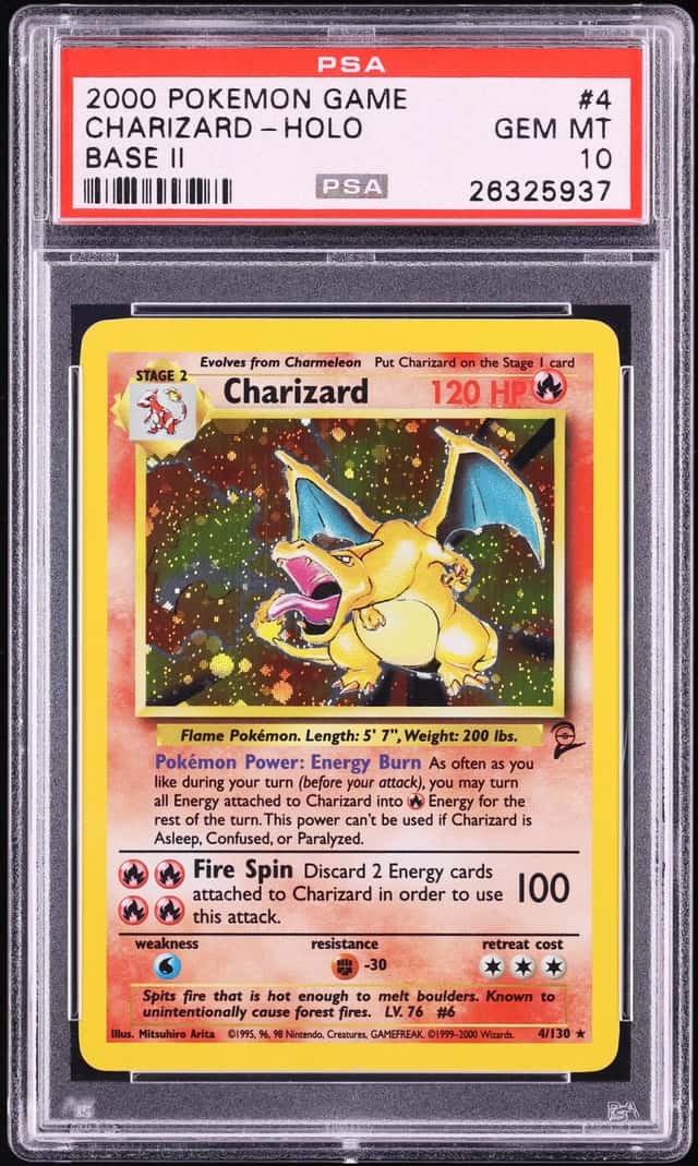 2000 Pokemon Base Set 2 Holo Charizard #4 PSA 10 GEM MINT