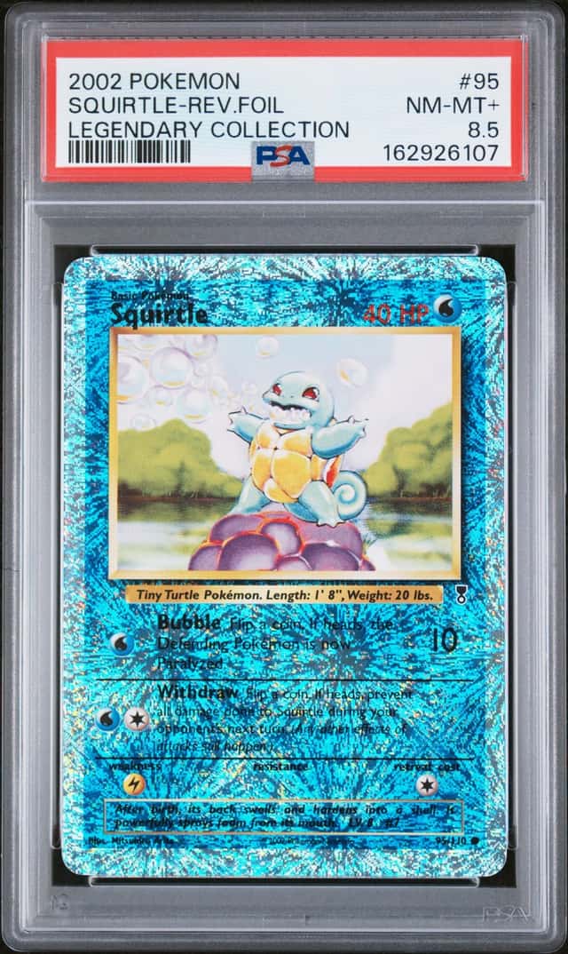 2002 Pokemon Legendary Collection Reverse Holo Squirtle #95
