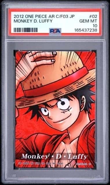 2012 PSA 10 Monkey D. Luffy F03-02 ONE PIECE AR Carddass Formation POP 3 VINTAGE