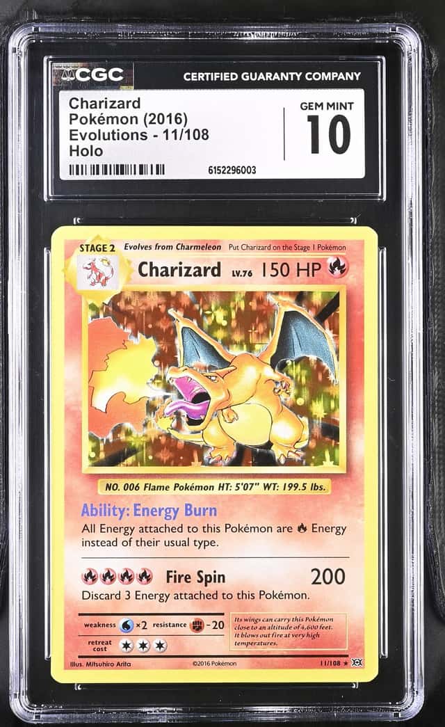 Pokemon 2016 Charizard 11/108 Holo Rare Evolutions GEM MINT CGC 10
