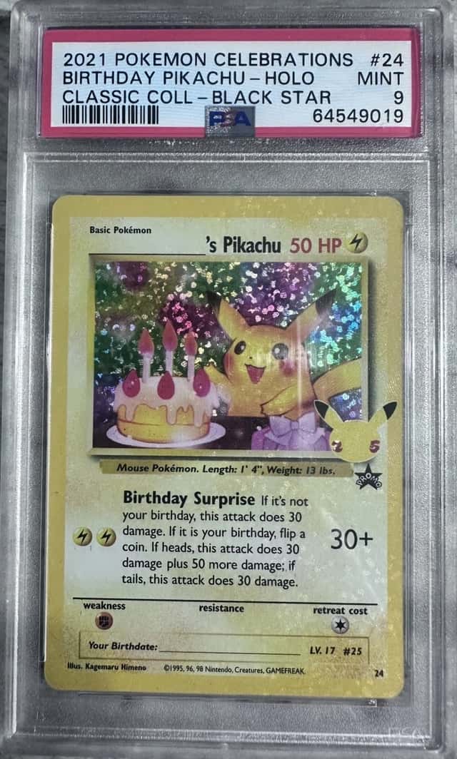 _____'s Pikachu STAMP [25th Anniversary] TEXTURED CONFETTI HOLO
