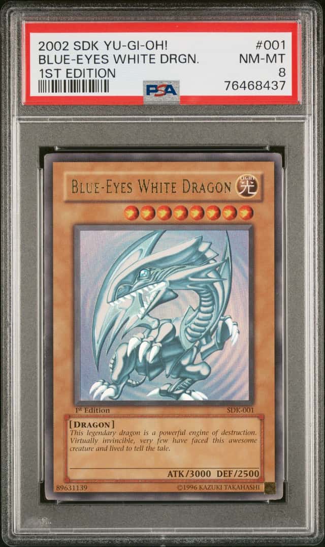 Blue Eyes White Dragon SDK-001 1st Edition Ultra Rare Yugioh PSA 8 *437