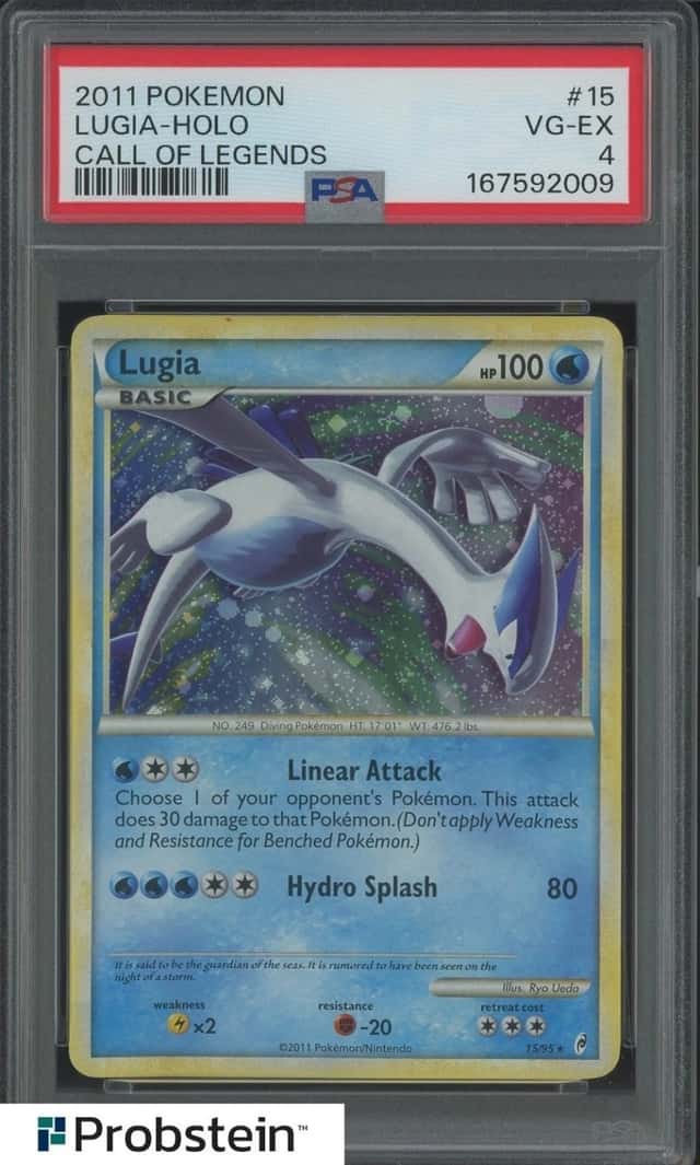 2011 Pokemon Call Of Legends #15 Lugia - Holo PSA 4 VG-EX