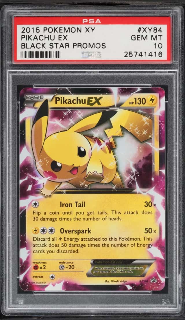 2015 Pokemon XY Black Star Promo Pikachu EX #XY84 PSA 10 GEM MINT