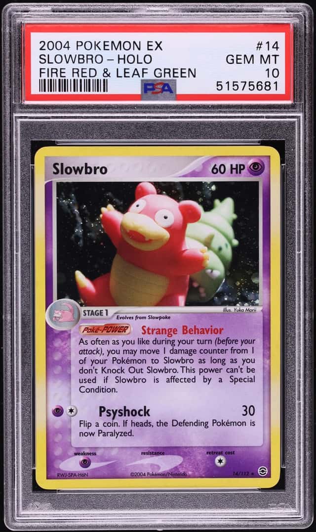 2004 Pokemon EX Fire Red & Leaf Green Holo Slowbro #14 PSA 10 GEM MINT