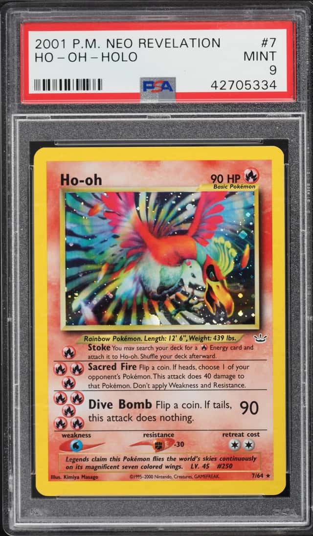 2001 Pokemon Neo Revelation Holo Ho-Oh #7 PSA 9 MINT
