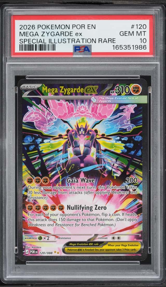 2026 Pokemon Mega Evolution Perfect Order SIR Mega Zygarde EX #120 PSA 10 GEM MINT