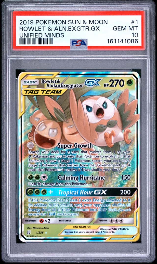 Rowlet & Alolan Exeggutor GX