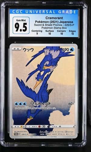 Pokemon Cramorant 226/S-P Japanese CGC 10 Gem Mint - blue label 9.5