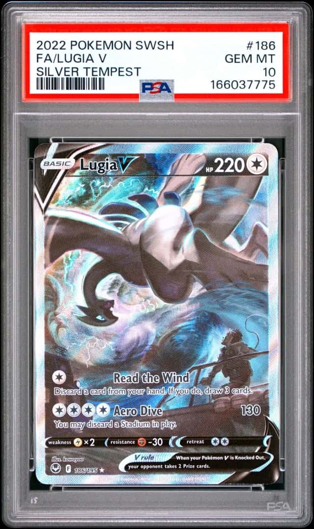 Pokemon Lugia V Silver Tempest Full Alt Art 186/195 PSA 10 Gem Mint
