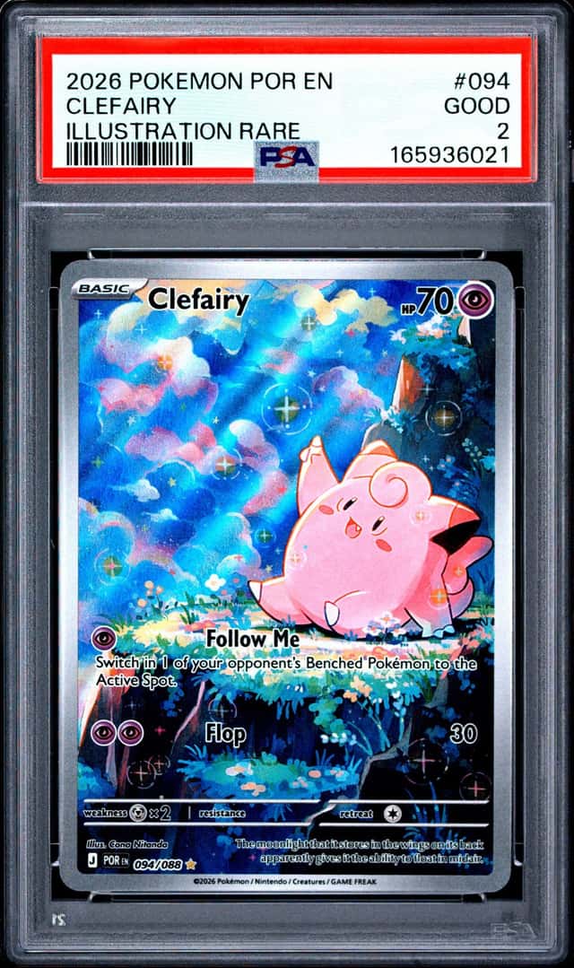 2026 POKEMON POR EN-PERFECT ORDER ILLUSTRATION RARE #094 CLEFAIRY PSA 2