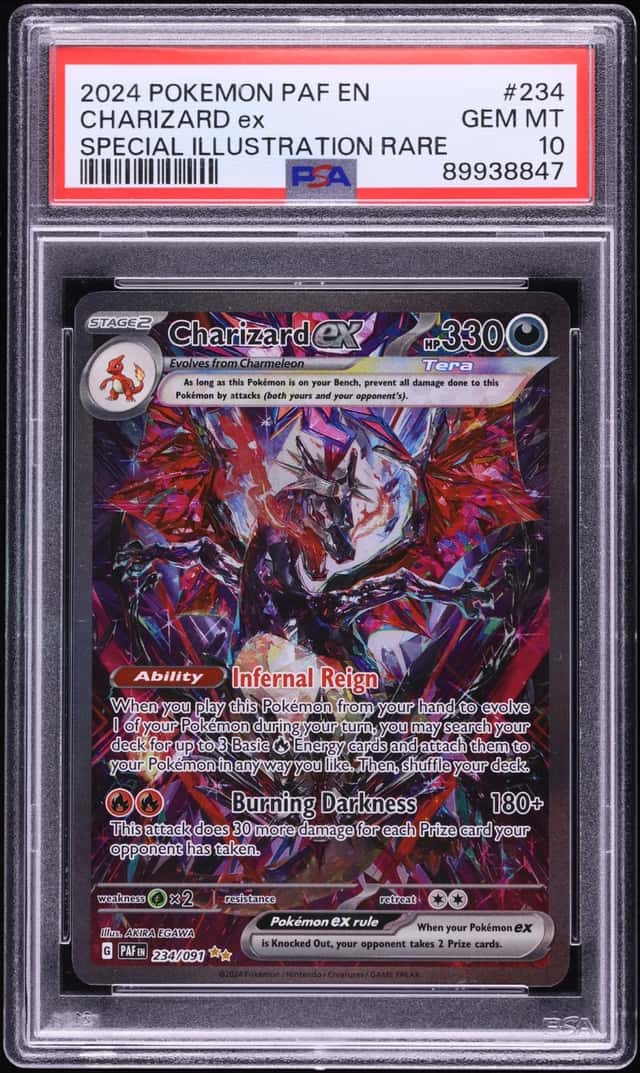 2024 Pokemon Scarlet & Violet Paldean Fates SIR Charizard Ex #234 PSA 10 GEM MINT