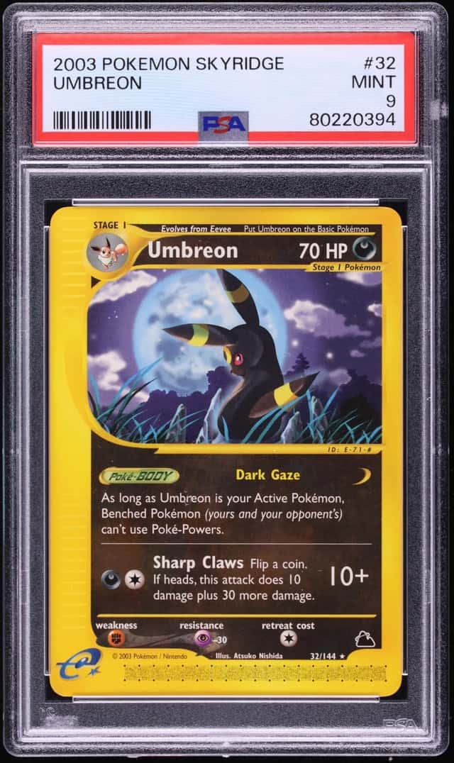 2003 Pokemon Skyridge Umbreon #32 PSA 9 MINT