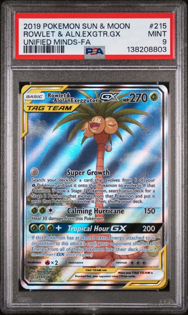 Rowlet & Alolan Exeggutor GX