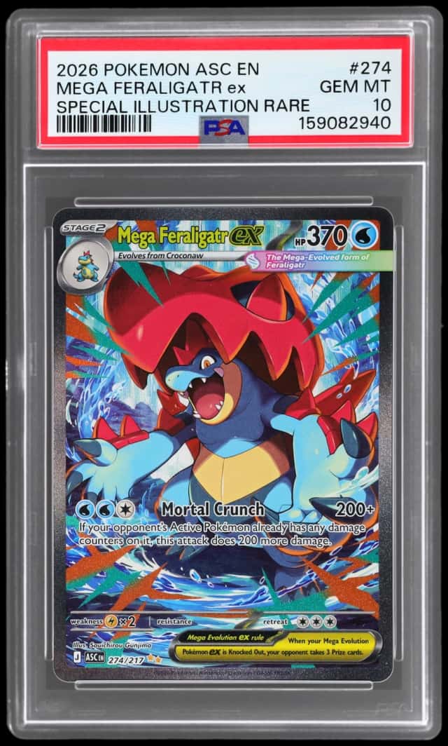2026 Pokemon Mega Evolution Ascended Heroes Special Illustration Rare Mega Feraligatr Ex #274