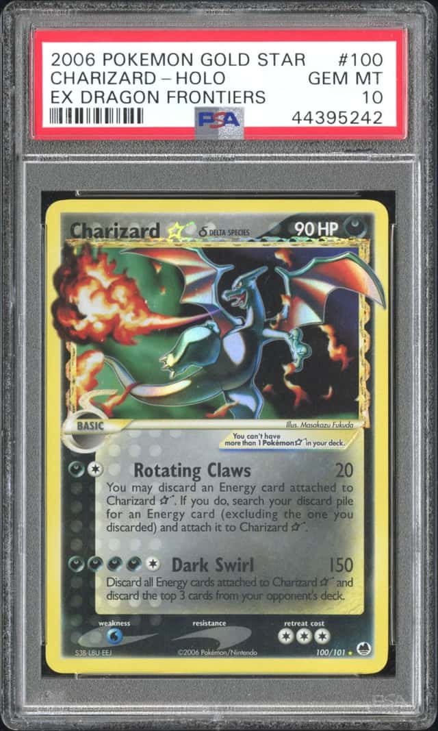 The Pokémon Company Charizard Star EX Dragon Frontiers Holo Gold Star 100/101