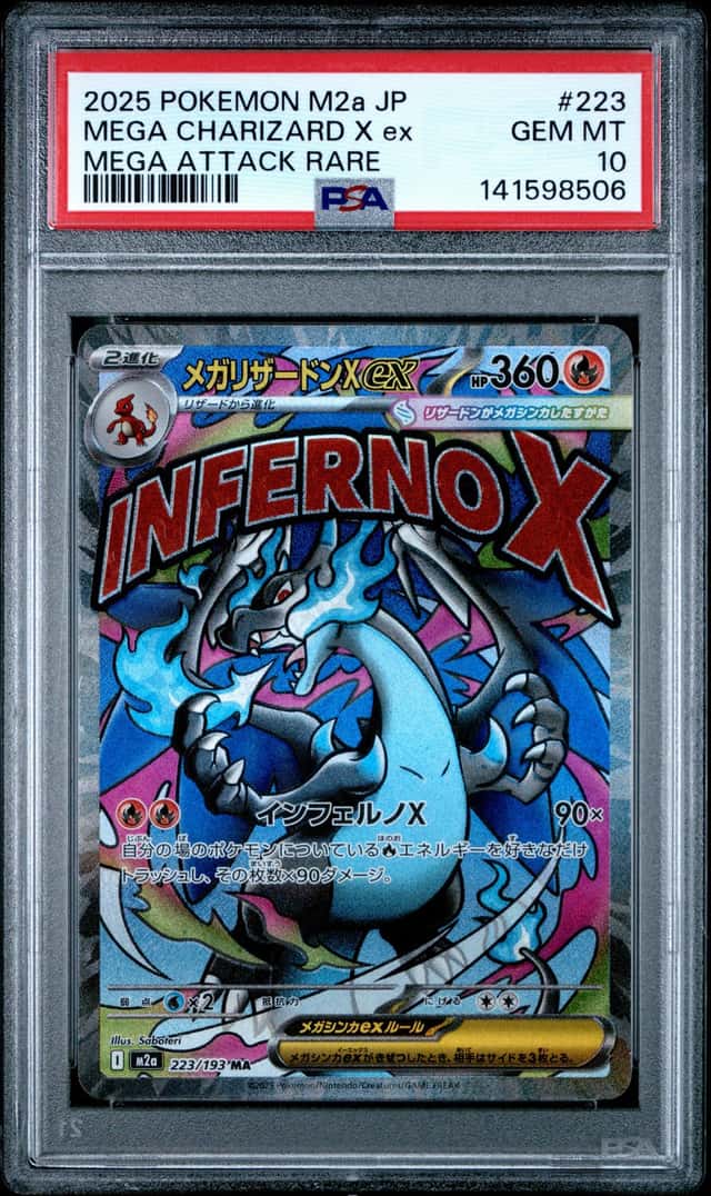 PSA10 Pokemon Card Charizard Mega  X ex MA  223 193  From Japan