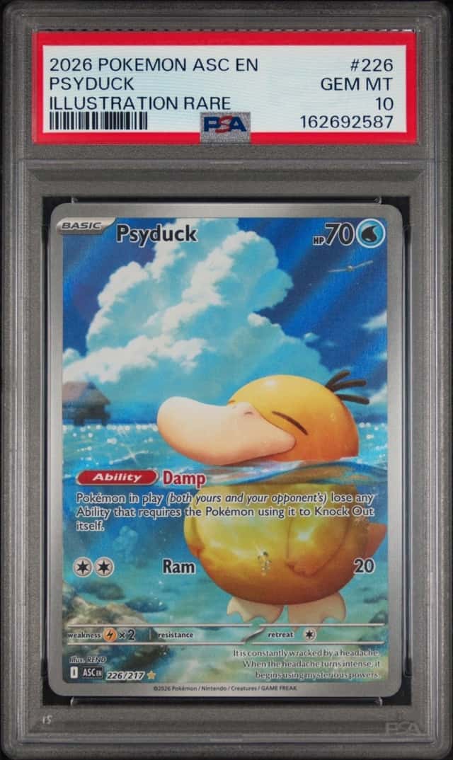 2026 POKEMON ASC EN-ASCENDED HEROES ILLUSTRATION RARE #226 PSYDUCK PSA 10