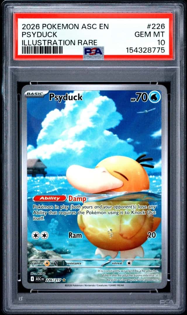 2026 POKEMON ASC EN-ASCENDED HEROES ILLUSTRATION RARE #226 PSYDUCK PSA 10