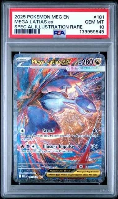 2025 Pokemon MEG EN #181 Mega Latias ex SIR PSA 10 GEM MINT