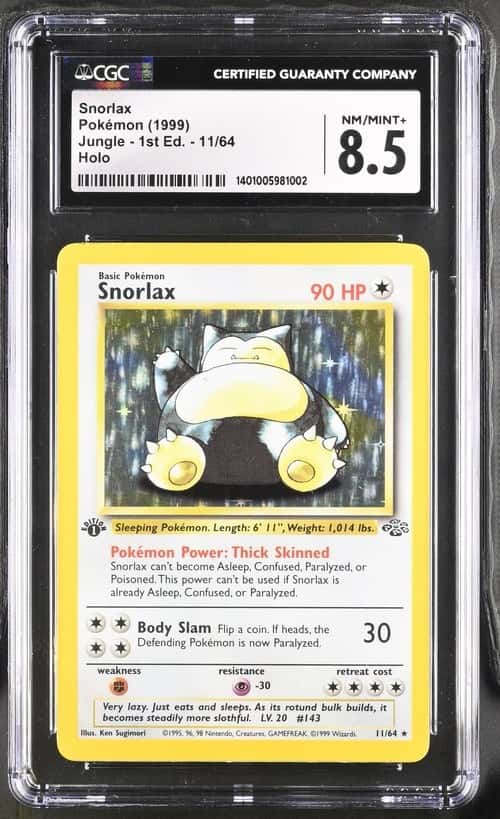Pokémon Jungle Snorlax 11/64 Holo Rare 1st Edition