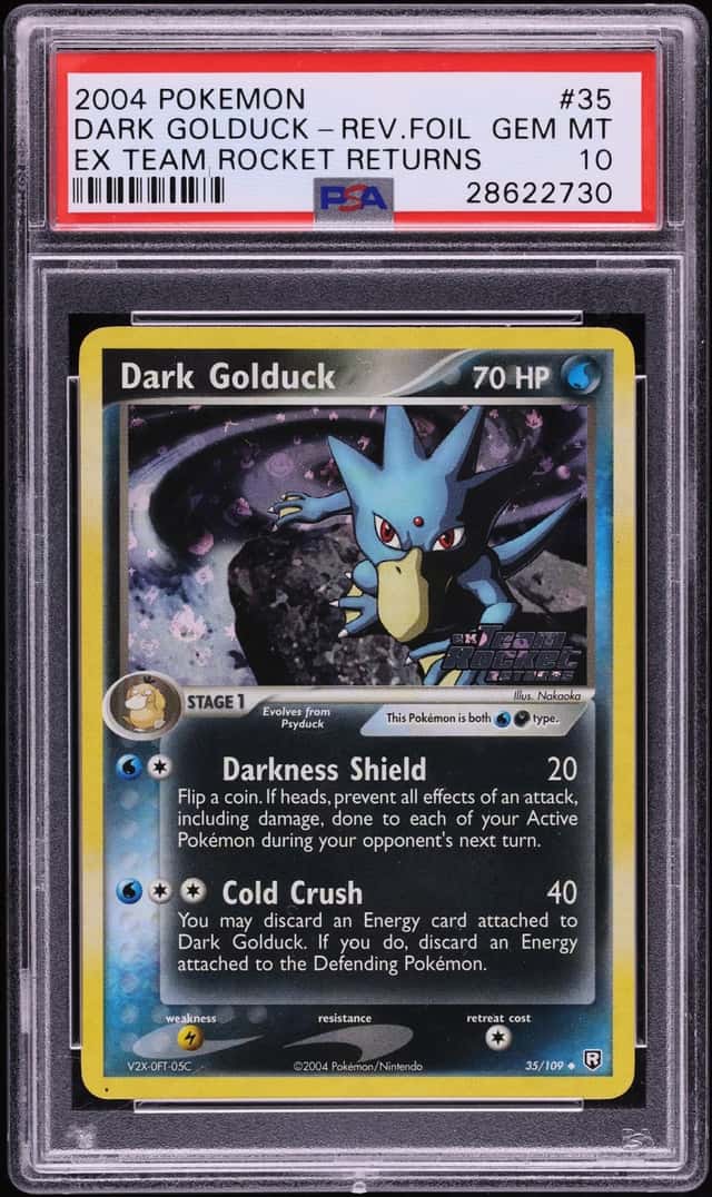 2004 Pokemon EX Team Rocket Returns Dark Golduck #35 PSA 10 GEM MINT