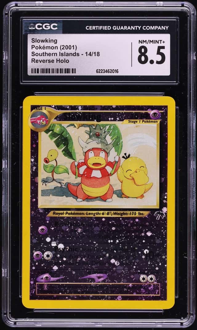 2001 Pokemon Southern Islands Reverse Holo Slowking #14 CGC 8.5 NM-MT+