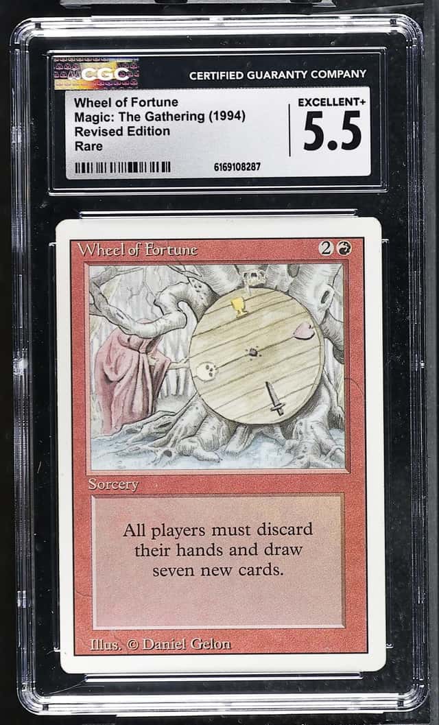 Wheel Of Fortune Revised Edition Magic: The Gathering CGC 5.5 Excellent+ *287